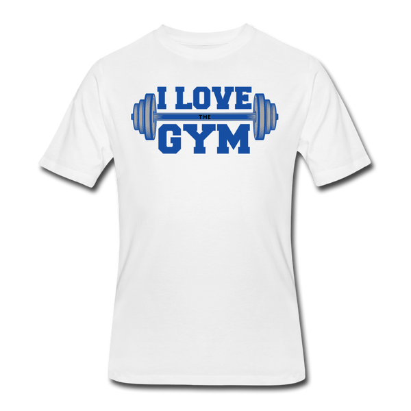 Gym Shirts- "I LOVE THE GYM" Men's tee - white