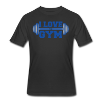 Gym Shirts- "I LOVE THE GYM" Men's tee - black