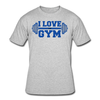 Gym Shirts- "I LOVE THE GYM" Men's tee - heather gray