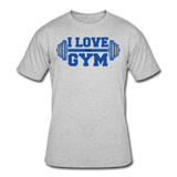 Gym Shirts- "I LOVE THE GYM" Men's tee - heather gray