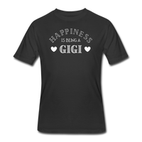 Gifts for Family- "HAPPINESS/GIGI" Men's tee - black