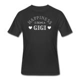 Gifts for Family- "HAPPINESS/GIGI" Men's tee - black