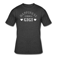 Gifts for Family- "HAPPINESS/GIGI" Men's tee - heather black