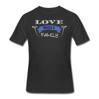 Gifts for Family- "LOVE MAKES A FAMILY" Men's tee - black