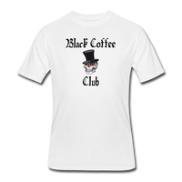 Coffee gifts- "BLACK COFFEE CLUB" Men's tee - white