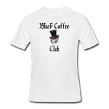 Coffee gifts- "BLACK COFFEE CLUB" Men's tee - white