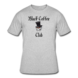 Coffee gifts- "BLACK COFFEE CLUB" Men's tee - heather gray