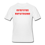 Gifts for Family-  "SURVIVING MOTHERHOOD" Men's tee - white