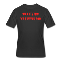 Gifts for Family-  "SURVIVING MOTHERHOOD" Men's tee - black