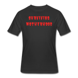 Gifts for Family-  "SURVIVING MOTHERHOOD" Men's tee - black