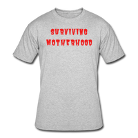 Gifts for Family-  "SURVIVING MOTHERHOOD" Men's tee - heather gray