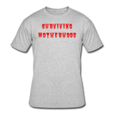 Gifts for Family-  "SURVIVING MOTHERHOOD" Men's tee - heather gray