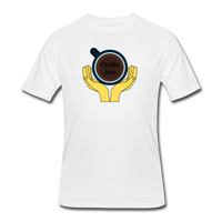 Coffee gifts- "CREATIVE JUICE CUP" Men’s tee - white
