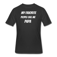 Gifts for Family- "FAVORITE PEOPLE-PAPA" Men's tee - black