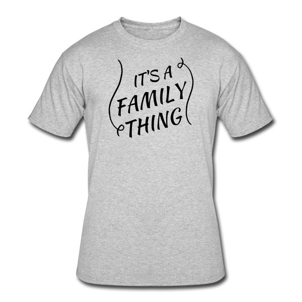 Gifts for Family- "FAMILY THING" Men's tee - heather gray