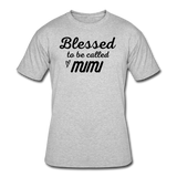 Gifts for Family- "BLESSED/MIMI" Men's tee - heather gray