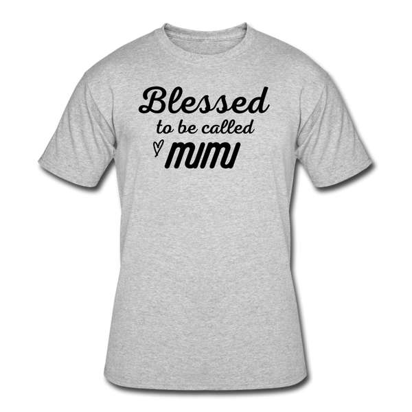 Gifts for Family- "BLESSED/MIMI" Men's tee - heather gray