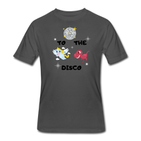 Random Designs- "TO THE DISCO" Men's tee - charcoal