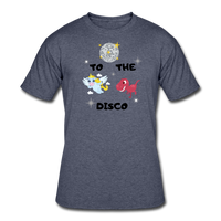 Random Designs- "TO THE DISCO" Men's tee - navy heather