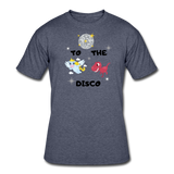 Random Designs- "TO THE DISCO" Men's tee - navy heather