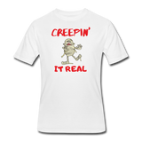 Random designs- "CREEPIN IT REAL" Men's tee - white