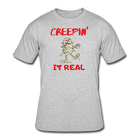 Random designs- "CREEPIN IT REAL" Men's tee - heather gray