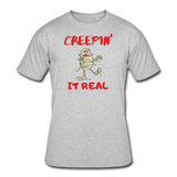 Random designs- "CREEPIN IT REAL" Men's tee - heather gray