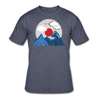 Random shirts- "RECORD MOUNTAINS" Men's tee - navy heather