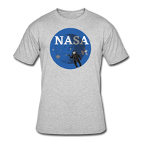 Random Designs- "NASA/ASTRO" Men's tee - heather gray