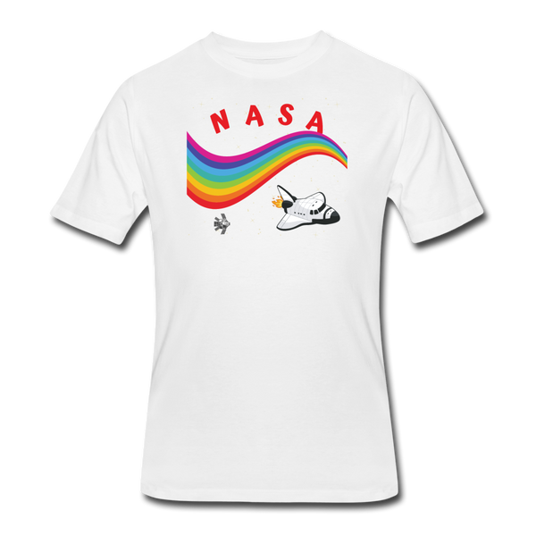 Random designs- "NASA/RAINBOW" Men's tee - white