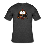 Random Designs- "ROCKIN HOOTER" Men's tee - heather black