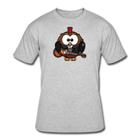 Random Designs- "ROCKIN HOOTER" Men's tee - heather gray