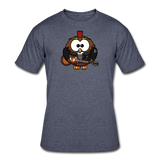 Random Designs- "ROCKIN HOOTER" Men's tee - navy heather