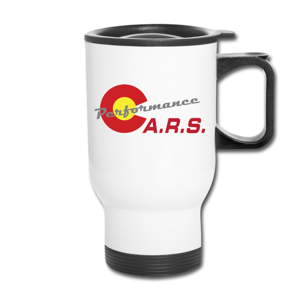 Stewart "CARS" Travel Mug - white