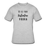 Random Designs- "V IS FOR VODKA" Men’s Tee - heather gray