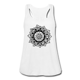 Meditation Clothes- "MANDALA TANK" Women's Flowy Tank Top by Bella - white