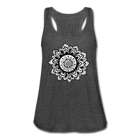 Meditation Clothes- "MANDALA TANK" Women's Flowy Tank Top by Bella - deep heather