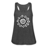 Meditation Clothes- "MANDALA TANK" Women's Flowy Tank Top by Bella - deep heather