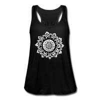 Meditation Clothes- "MANDALA TANK" Women's Flowy Tank Top by Bella - black