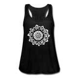 Meditation Clothes- "MANDALA TANK" Women's Flowy Tank Top by Bella - black