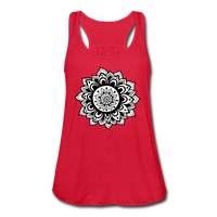 Meditation Clothes- "MANDALA TANK" Women's Flowy Tank Top by Bella - red