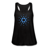 Crypto Gear- "CARDANO SYMBOL" Women's Flowy Tank Top by Bella - black