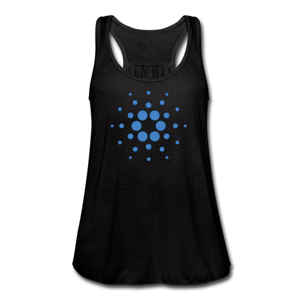 Crypto Gear- "CARDANO SYMBOL" Women's Flowy Tank Top by Bella - black