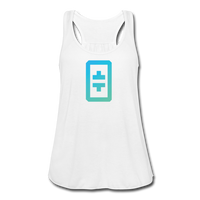 Crypto gear- "THETA SYMBOL" Women's Flowy Tank Top by Bella - white