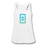 Crypto gear- "THETA SYMBOL" Women's Flowy Tank Top by Bella - white