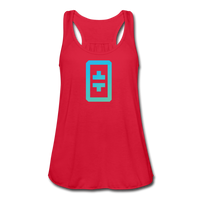 Crypto gear- "THETA SYMBOL" Women's Flowy Tank Top by Bella - red