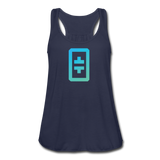 Crypto gear- "THETA SYMBOL" Women's Flowy Tank Top by Bella - navy