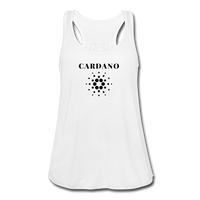 Crypto Gear- "CARDANO NAME" Women's Flowy Tank Top by Bella - white