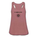Crypto Gear- "CARDANO NAME" Women's Flowy Tank Top by Bella - mauve