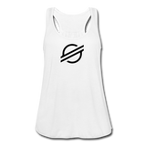 Crypto Gear- "XLM SYMBOL" Women's Flowy Tank Top by Bella - white